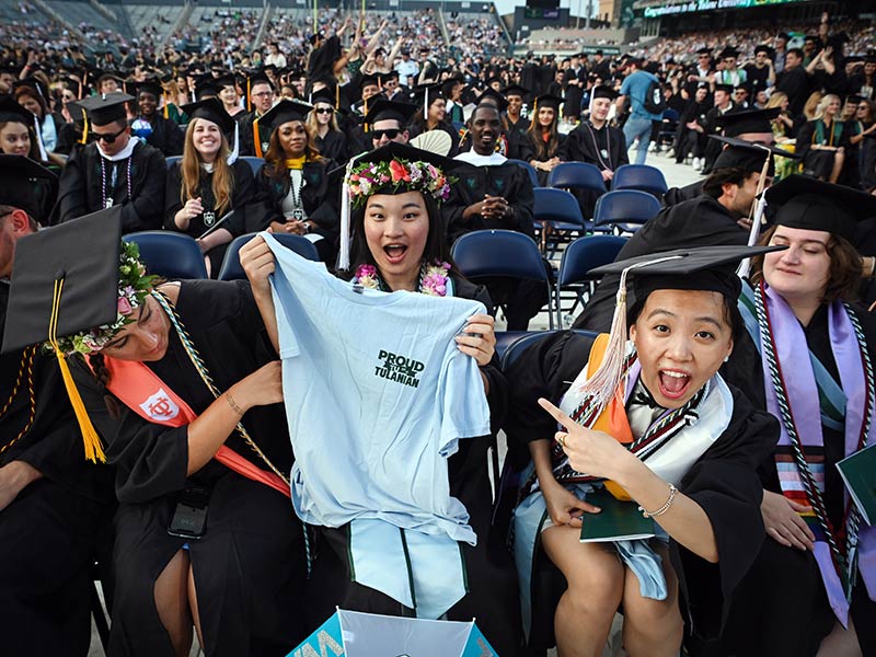 At the Tulane University Unified Commencement Ceremony on May 20, the Class of 2023 gathered in Yulman Stadium to celebrate their academic achievements.