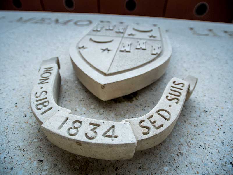 Stone seal for Tulane University.