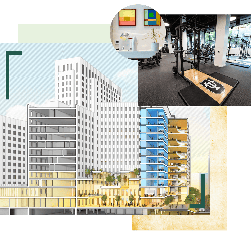 Collage of downtown building projects