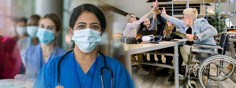Collage of public health workers