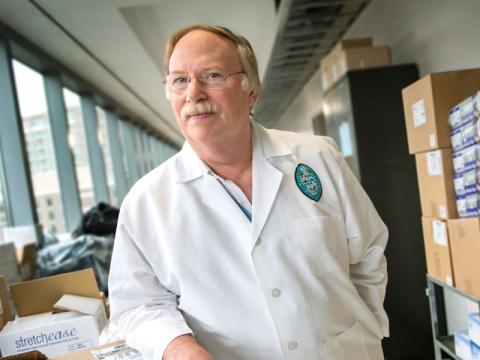 Researcher Robert Garry in the School of Medicine